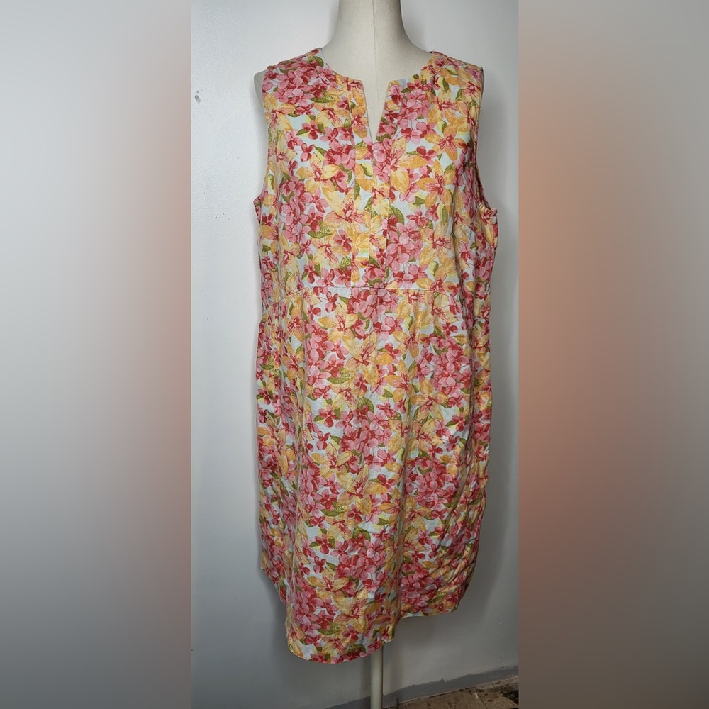 J. Jill Linen Sleeveless Dress